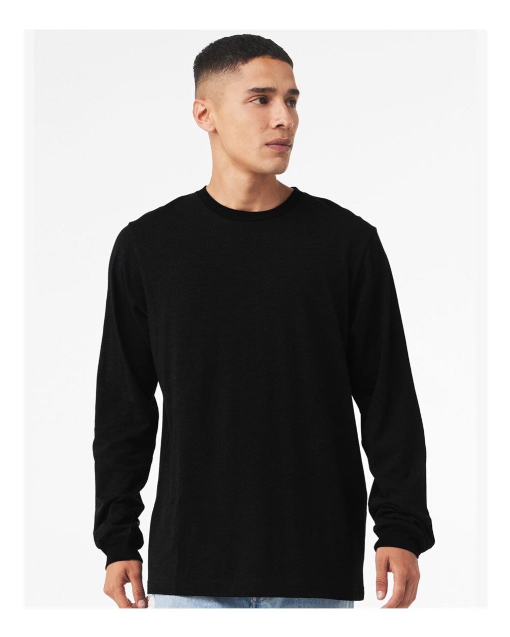 BELLA + CANVAS Unisex Jersey Long Sleeve Tee Lightweight Airlume Cotton Retail Fit Everyday Casual Shirt